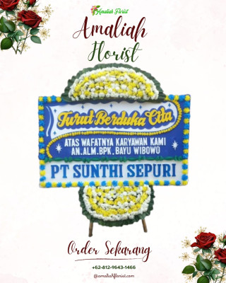 Papan Bunga Duka di Rawalumbu