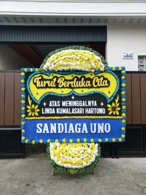 Papan Bunga Duka di Rawalumbu